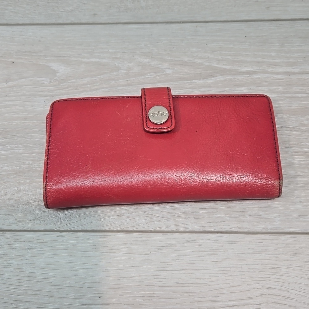 HOBO Women Red Leather Wallet